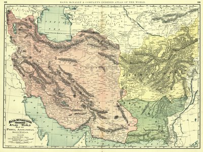 Persia, Afghanistan and Baluchistan in 1892 by Rand McNally and Company